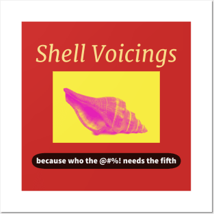 Shell Voicings Funny Jazz Musician Music Theory Piano Guitar Gift Posters and Art